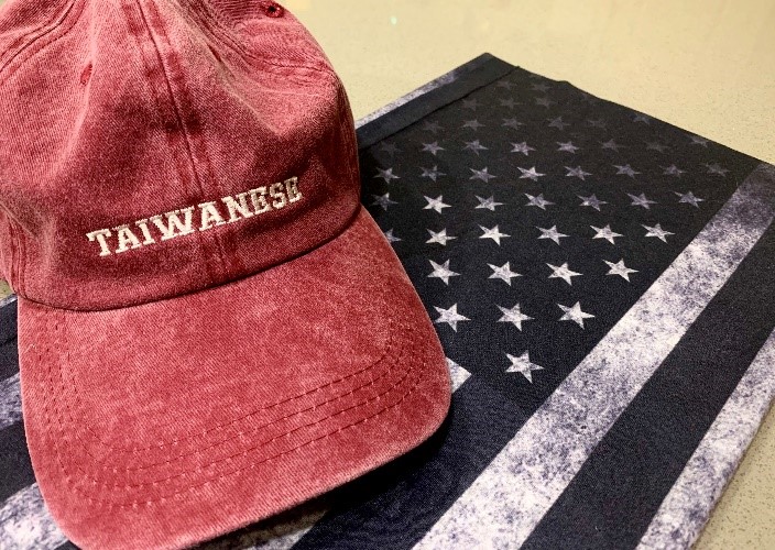 “Taiwanese” Hat and U.S. Battle Flag Neck Gaiter